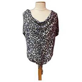 Pablo De Gerard Darel Gérard Darel Pablo Bluse Leopardenmuster Baumwolle Seide Größe 38