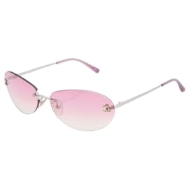 Chanel Sonnenbrille Rosa Ombre Kunststoff