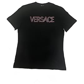 Camiseta con estampado del logo de Versace