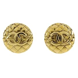 Orecchini a clip placcati in oro Chanel Coco Mark