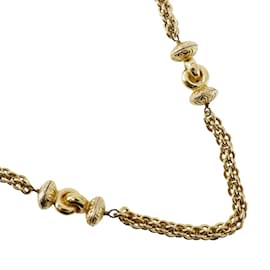 Collana lunga placcata oro Chanel