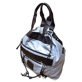 Chanel Sport Tote Bag aus Nylon Schwarz Blau