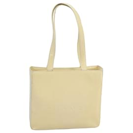 CHANEL Borsa Tote Smalto Bianco CC Auth bs20237