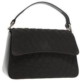 Borsa BALLY in nylon marrone Auth ti2408