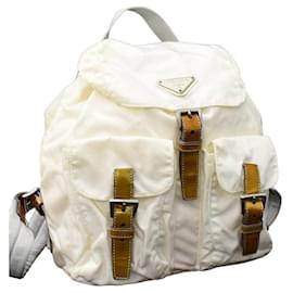 Prada Rucksack Weiß Nylon