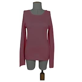 Rosa Melange Pullover Bluse aus Kaschmir und Baumwolle - Autre Marque