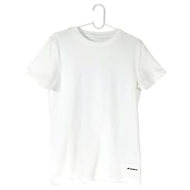 Camiseta blanca con logo Jil Sander de algodón M