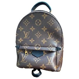 Louis Vuitton Palm Springs Rucksack Dunkelbraun Pelz