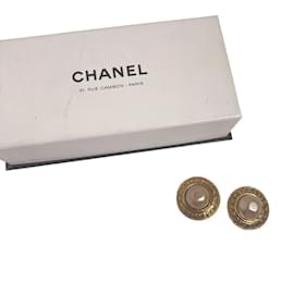 Orecchini a clip placcati in oro Chanel