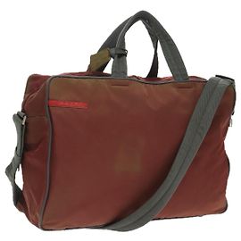 PRADA Sport Boston Tasche aus Nylon Rot Auth bs20074