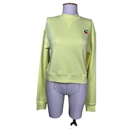 Sportmax Cherry Cropped Sweatshirt Gelb Baumwolle M