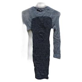 Vestido suéter Isabel Marant Omaya de lana gris