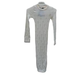 Vestido de suéter Isabel Marant Joss lana beige ecru