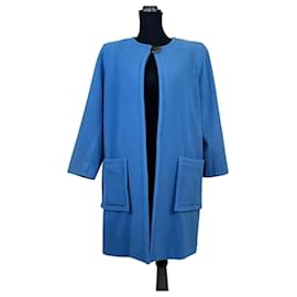 Manteau bleu YSL vintage 1992 - Yves Saint Laurent