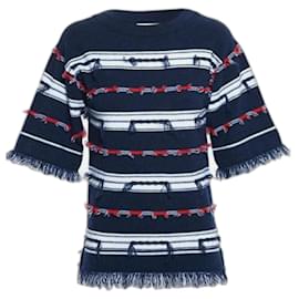 Pulli in Trikolore 100% Kaschmir - Kimonoärmel T.S - Barrie