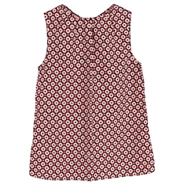 Marni Patterned Sleeveless Blouse in Multicolor Cotton