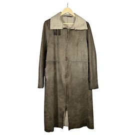 Autre Marque Cappotto lungo in pelle SALVATORE SANTORO Marrone Grigio