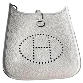 Evelyne 16 pelle bianca nuova sotto plastica - Hermès