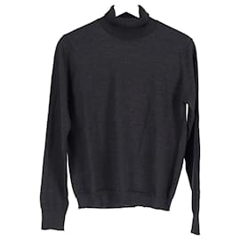  Maison Margiela Loose Thread Turtleneck Sweater in Grey Wool - Maison Martin Margiela