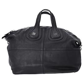 Borsa a mano Givenchy Large Nightingale in pelle di capra nera