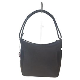 Gucci Miss GG Schultertasche Schwarz Canvas und Leder