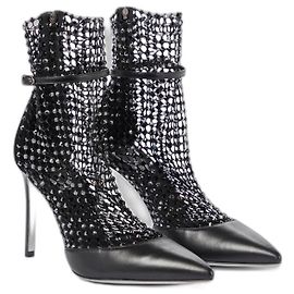 Zapatos de tacón Rene Caovilla Galaxia 100 de cuero negro