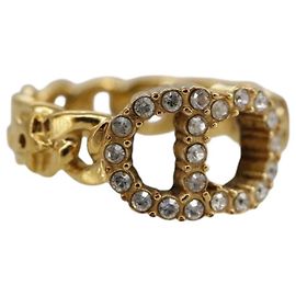 Christian Dior Ring Metall Gold Auth yk15994