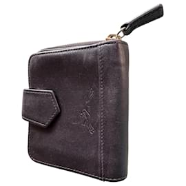 Longchamp Black Fur Wallet