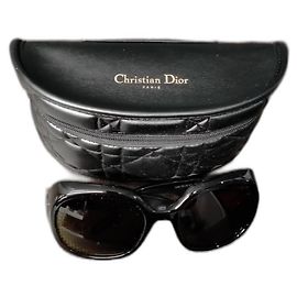 Occhiali da sole rotondi Christian Dior Havana Marrone Scuro Acetato