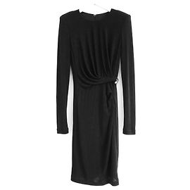 Schwarzes Kleid mit Schlangenbesatz von Just Cavalli