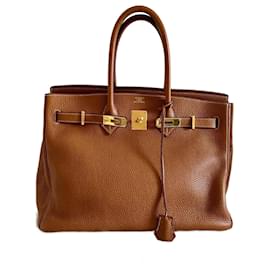 Hermès Birkin 35 in pelle Togo color cammello