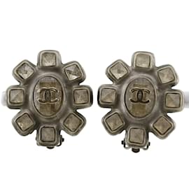 Orecchini a clip in argento Chanel Coco Mark