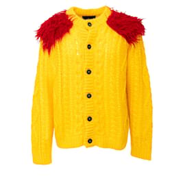 Prada Mohair-Cardigan mit Fell