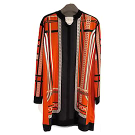 Neues Hermès Kleid mit Etikett, nie getragen, schick aus Seide Größe 38