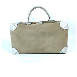 Hermès Borsa Boston in pelle di capra beige Hermes