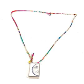 HERMES Boite a Reve Moon Motif Pill Case Necklace - Hermès