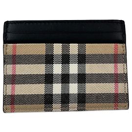 Burberry Leather Card Holder Multi Color