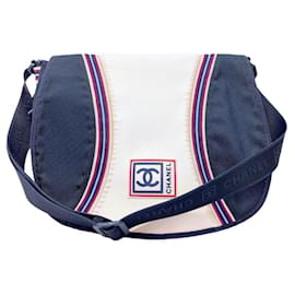 Borsa a tracolla Chanel Sport Navy White