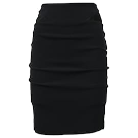 Falda mini ajustada Viktor & Rolf en viscosa negra