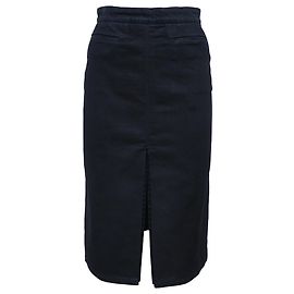 Stella Mc Cartney Midi-Bleistiftrock mit vorderem Schlitz aus blauem Denim von Stella McCartney