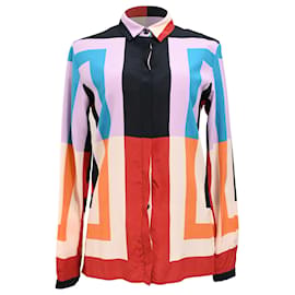 Camisa de manga larga estampada Etro en poliéster multicolor