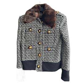 Chaqueta Balmain de lana negra