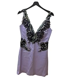 Vestido Versace de algodón morado