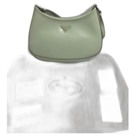 Borsa a mano Prada Cleo in pelle verde