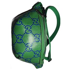 Borsa monogramma Gucci gg verde con cintura