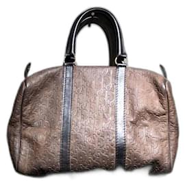 Borsa Boston Trotter in pelle con motivo Diorissimo impresso
