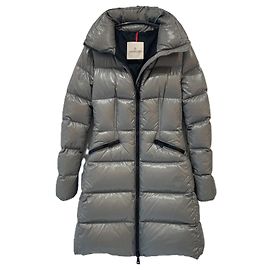 Moncler JASMINUM Abrigo Largo de Plumas Gris