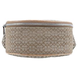 Borsa a vita in tela Mini Signature Coach F05093