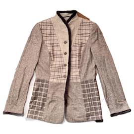 Chaqueta Rena Lange de lana seda y angora avellana