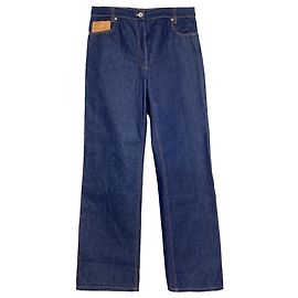 Jeans de pierna recta en denim azul de Paco Rabanne